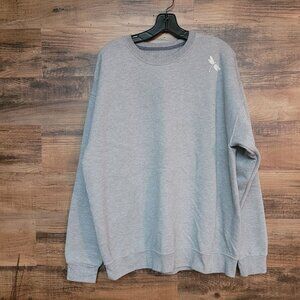 Fruit Of The Loom Dragon Fly Sweatshirt XL Heathered Gray Stretch